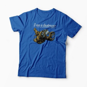 Tricou I Am a Destroyer - Bărbați-Albastru Regal